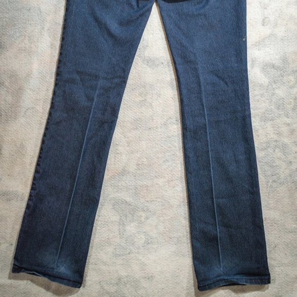 Guess Low Rise Straight Grace Fit Dark Blue Jeans - Picture 3 of 8